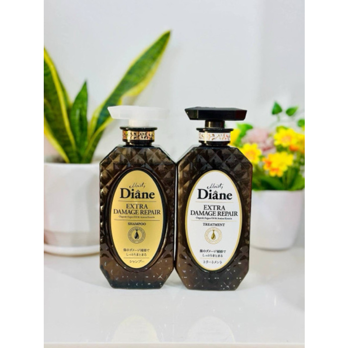 [Moist Diane] EXTRA DAMAGED REPAIR Organic Argan Oil & Amino Keratin Shampoo and Treatment 