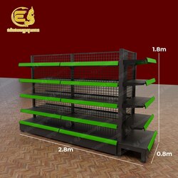 ឈុតកណ្តាលហាង(L1 + T2)-សញ្ញាក្បាលនាគ-(ខ្នងសំណាញ់​) 2.8m * 0.8m * 1.8m 5 Layers