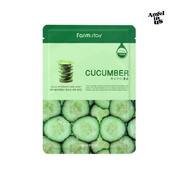 FARMSTAY Cucumber visible difference sheet mask/1sheet 