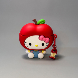 Airpods 4th Gen Kitty Cat Red Apple/1 Set
