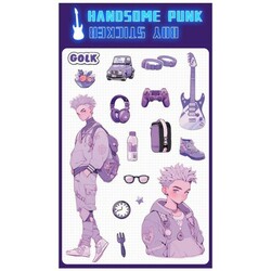 Y2K Sweet Cool Boys Cartoon Sticker/1pc