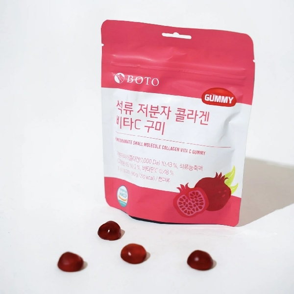 BOTO Pomegranate Small Molecule Collagen Vita Gummy 90g 1pack