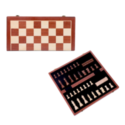 Chess Set 2in1 Wood 39cm Magnet Board
