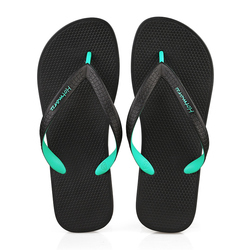 Hotmarzz Black Green Flip Flop 