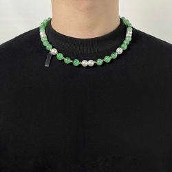 Jade and Pearl Necklace