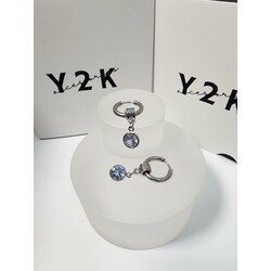 Blue Sandstone Hoop Earring