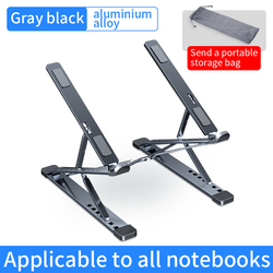 N8 Multifunction Creative Laptop Stand Black 1 Set