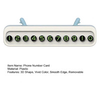 Phone Number Plate for Car ABS Plastic