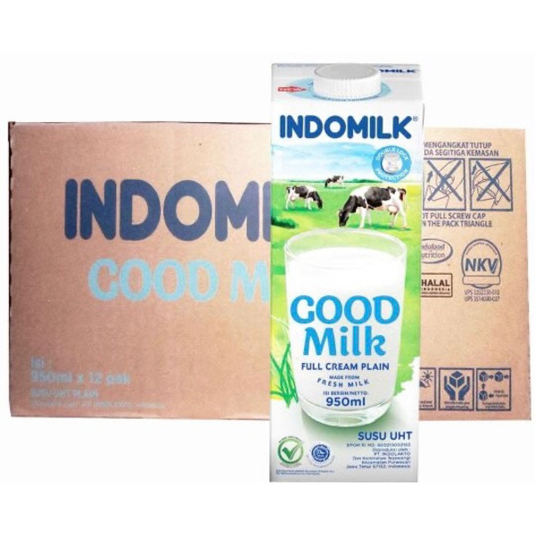 Indomilk Good Milk 950ml - 12 Cartons