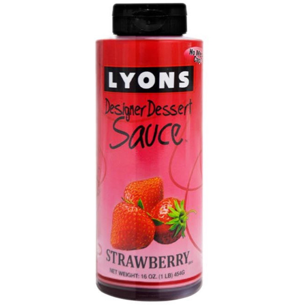 Lyons Designer Dessert Strawberry Sauce-454g