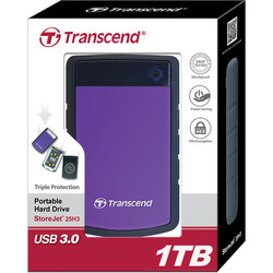 External HDD Transcend 1Tb USB 3.1 gen 1 Portable Hard Drive Store Jet 25H3