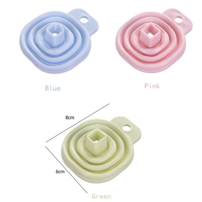 1PC Random Color Silicone Funnel