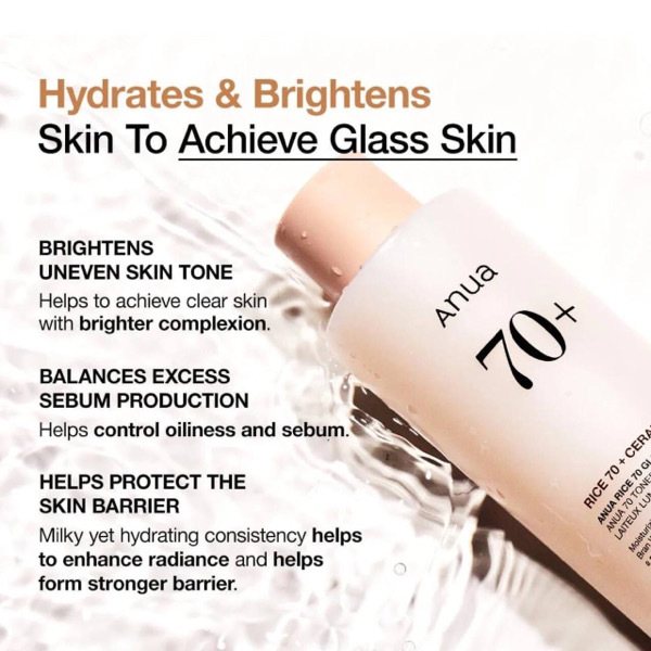 Anua Rice 70 Glow Milky Toner