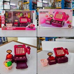 6974494230462 Playing toy fun shopping cash pink