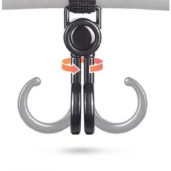 2PCS Dounle Hooks 360 Degree