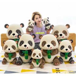 Panda with Bamboo Plushie