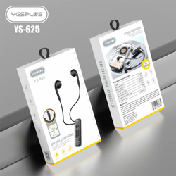 YESPLUS_YS-625 Stereo Wireless V5.4 and Neckband Clip Earphone / Black / 1PC