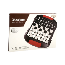 Checker Draught Non-Folding Magnet 20x16cm Travel Edition