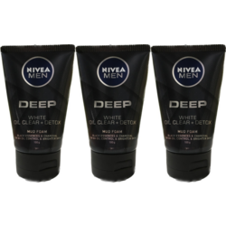 Nivea Men Deep Foam 100g - 3 Bottles 