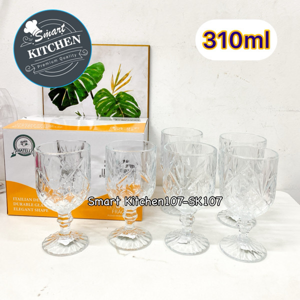 កែវស្រាក្បាច់ #S161 (6pcs)