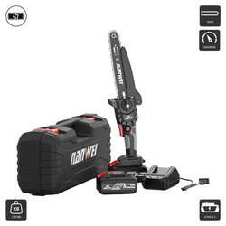 ម៉ូទ័រអាឈើខ្នាតតូច (ES508F) Cordless Chainsaw 21V 4.0Ah x 2 6000RPM 18CM