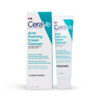 CeraVe Acne Foaming Cream Cleanser 150ml 4% BENZOYL PEROXIDE ACNE ...