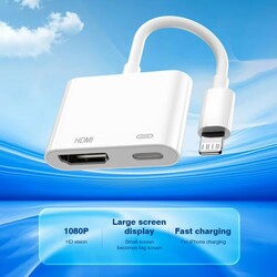 Lightning Digital AV Adapter for iPhone White 1 Piece