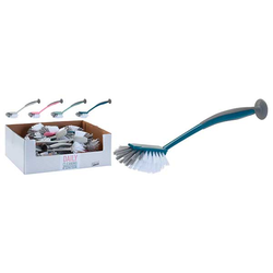 KOOPMAN 170450720 Dish Wash Brush with Suction Cup Grey