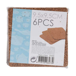 KOOPMAN 836314010 Coasters Cork Square
