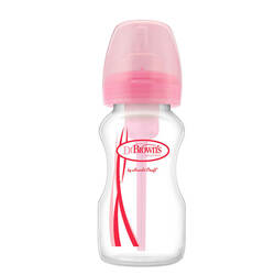 PP Options Wide Neck Bottle PINK (9oz/270ml)