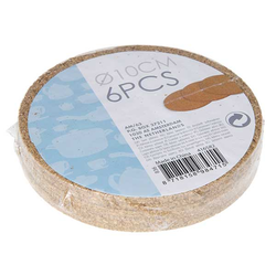 KOOPMAN 836314000 Cork Coasters Round