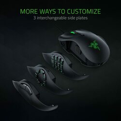 Razer Naga Trinity - Multi-Color Wired MMO Gaming Mouse