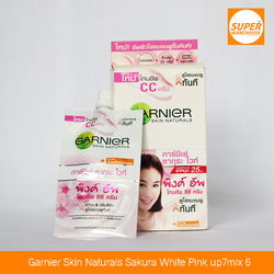 GARNIER Skin Naturals Sakura White Pink Up 7ML Pack of 6