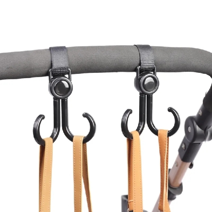 2PCS Dounle Hooks 360 Degree 