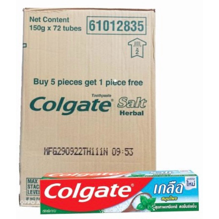 Colgate Salt Herbal 150g - 72 Tubes