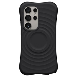 Samsung Featuring a Wavy Design With Magnetic Attachment Case S25Ultra/Black