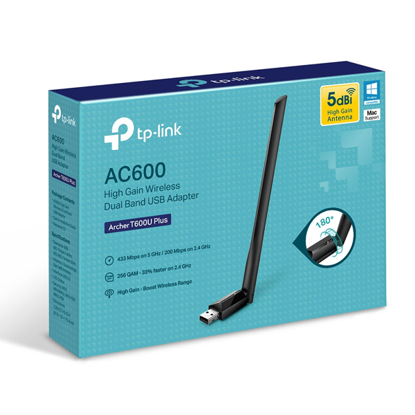 TP-Link AC600 High Gain Wireless Dual Band USB Adapter 