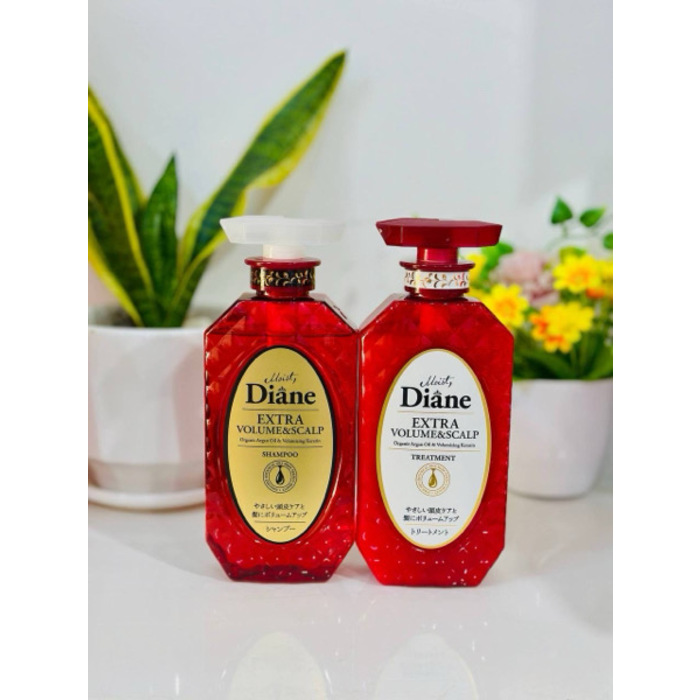 [Moist Diane] EXTRA VOLUME & SCALP Organic Argan Oil & Volumizing Keratin Shampoo and Treatment 