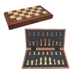 Chess Set HQ 39cm Magnet Hinge Wood