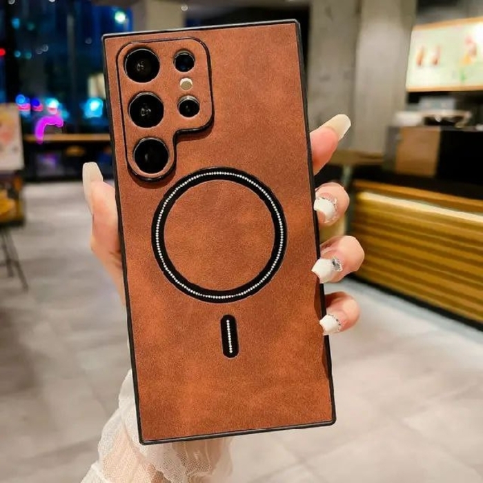 សំបកទូរស័ព្ទ Samsung galaxy S24 Ultra មានកង់ម៉ាញ៉េទិច