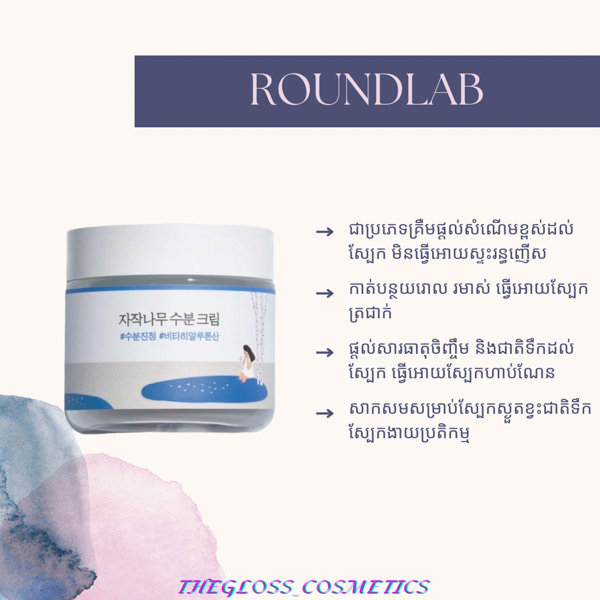 ROUND LAB Birch Juice Moisturizing Cream 80ml