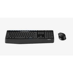 Logitech MK345 Wireless Keyboard with Mouse Combo - Black 