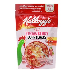 Kellogg's Real Strawberry Corn Flakes 55g Pack of 4
