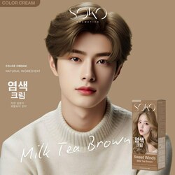 SOKO Color Hair Cream/គ្រីមប្តូរពណ៌សក់-Coral Gleam(Orange) 