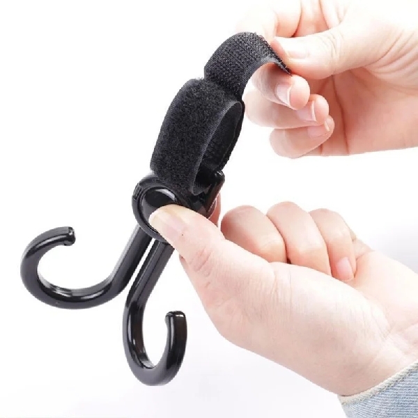 2PCS Dounle Hooks 360 Degree 
