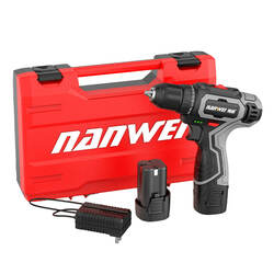 ម៉ូទ័រស្វានប្រើថ្ម 10 លី (DB5122) Cordless Electric Drill 10MM 12V 1.3Ah x 2 20NM 10 លី