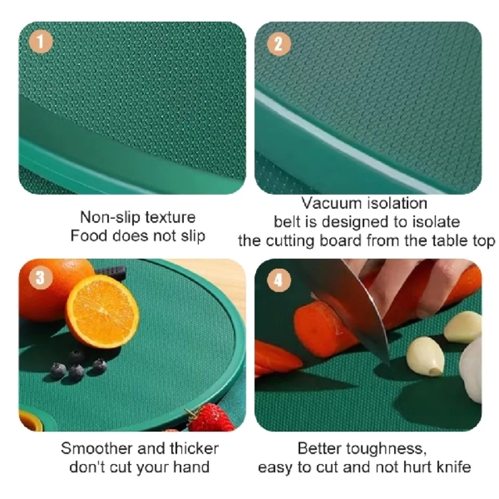 Round Double-Sided Cutting Board