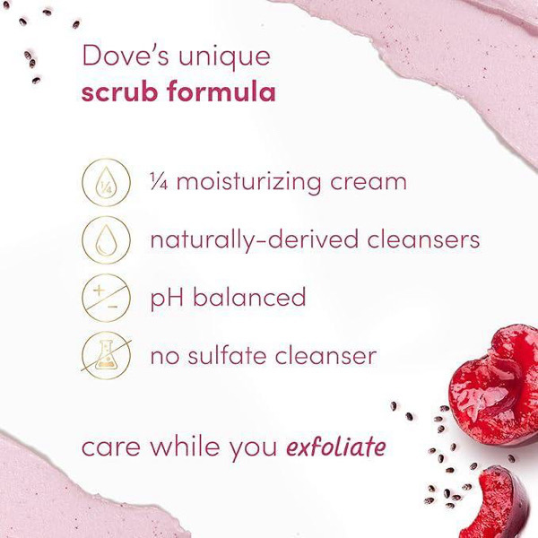 [Dove]Crushed cherries & Chia milk Body Scrub 
