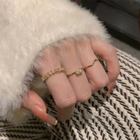 S42 Women's ring set of 3 ចិញ្ចៀននារីឈុត3