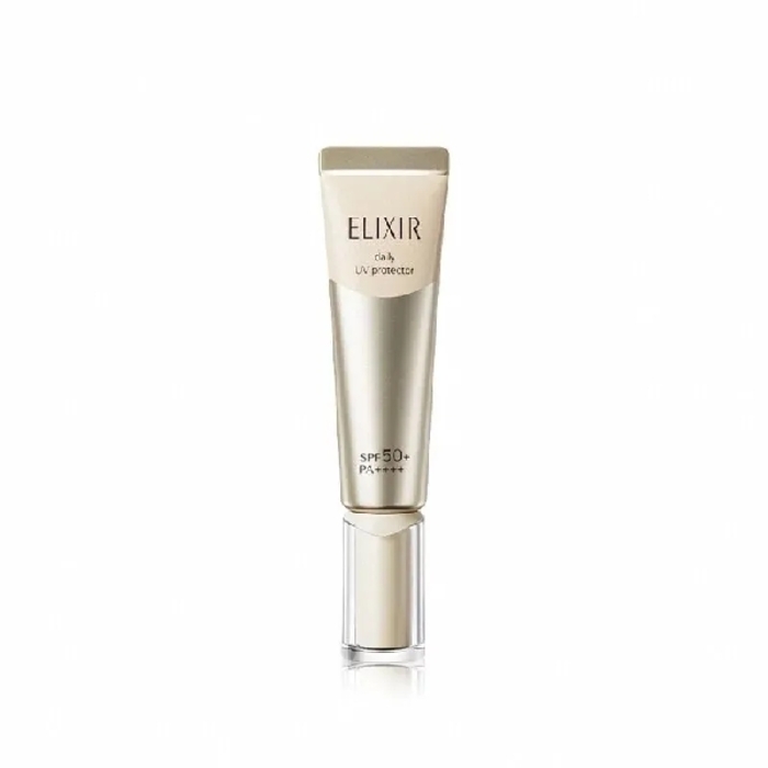 ELIXIR Day Care Revolution Sunscreen by Shiseido-Gold/ឡេលាបមុខការពារកំដៅថ្ងៃ